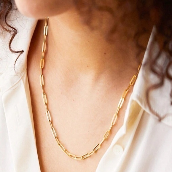 Link Chain Necklace Golden - Picture 1 of 7